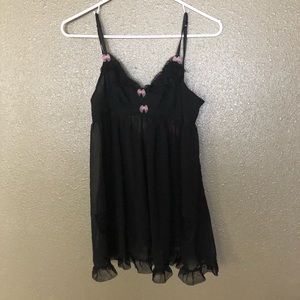 Betsey Johnson Sheer Lingerie Top
